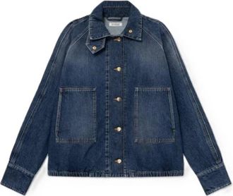 SoSUE Bomber Jeans Jas - Dames - Spijkerjassen - Blauw - S - Katoen - Jassen