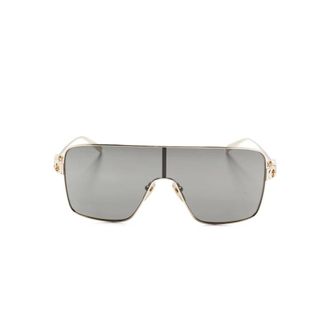 Gucci Sunglasses, female, Yellow, Size: ONE SIZE Rectangular Frame Sunglasses