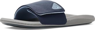 Olukai Ulele Slide Mens Slide Shoes Blue Depth/Charcoal : 13 D - Medium, Cotton/Vinyl