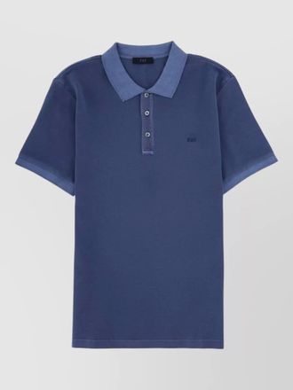 Fay logo polo shirt contrast collar