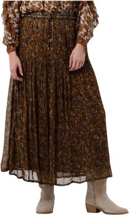 Louizon Rokken, Dames, Bruin, XS, Katoen, Maxi Rok