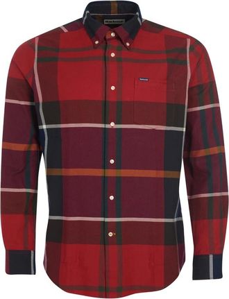 Barbour Rode Dunoon Op Maat Gemaakt Overhemd - Heren - Casual Overhemden - Veelkleurig - S - Katoen - Overhemden
