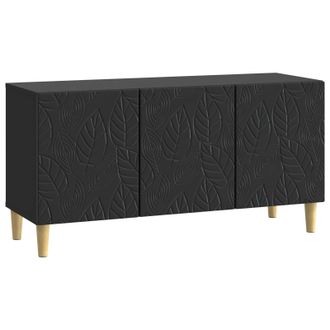 vidaXL Mueble De Tv 99 X 34,5 X 50 Cm Negro Madera De Ingenier&iacute;a Vidaxl