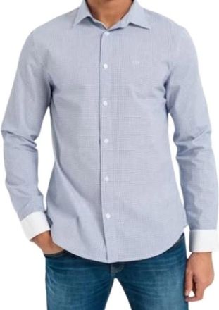 A|X Armani Exchange Stijlvolle Overhemden - Heren - Casual Overhemden - Blauw - M - Overhemden