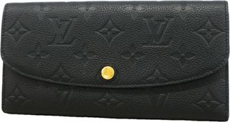 Louis Vuitton Noir Long Wallet (Bi-Fold) (Pre-Owned)