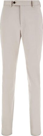 Ferragamo cotton chino trousers - men - Cotton/Spandex/Elastane - 54 - Neutrals