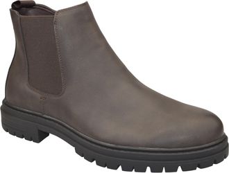 Generic Mens Wide Fit Chelsea Ankle Boots, Faux Leather, Brown, Zip Closure, Walking Hiking Casual Shoes (Brown, One Size, UK Footwear Size System, Adult, Men