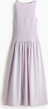 H&M Gesmoktes Kleid aus Seersucker - Helllila