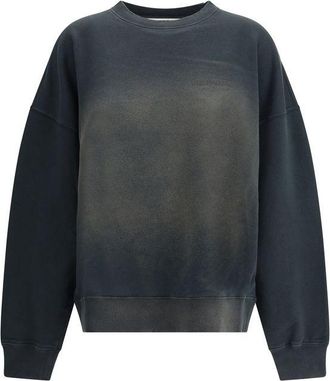 Golden Goose Womens Pullover Long Sleeve Sweatshirt - Dark Grey Cotton - Size Large