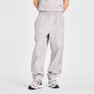 New Balance Mens Trackside Woven Pant in Grey/White Polywoven, size 2X-Large