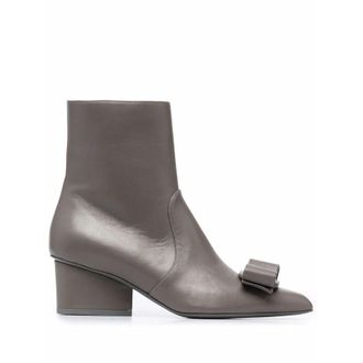 Ferragamo Ladies Grey Boots, US Size 4.5