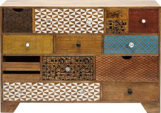 Kare Design C&oacute;moda madera 14 cajones multicolor