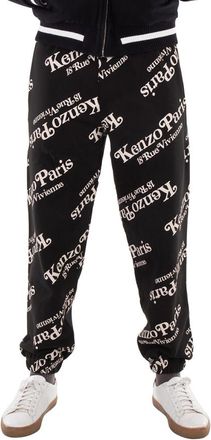 Kenzo Verdy Logo Print Joggers, Size Medium