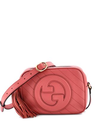Gucci Blondie NM Camera Shoulder Bag Diagonal Quilted Leather Small crossbody bag - Rosa