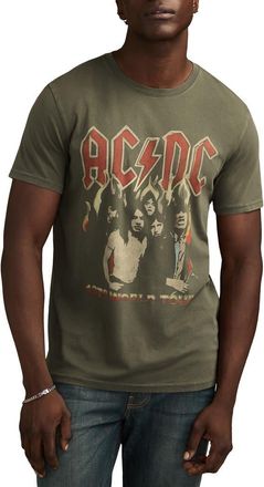 Lucky Brand AC/DC Tour Cotton Graphic T-Shirt in Raven at Nordstrom, Size Medium