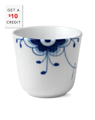 ROYAL COPENHAGEN Blue Fluted Mega Thermal Cupwith $10 Credit
