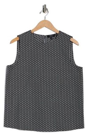 Theory Geometric Dobby Top in Black Multi at Nordstrom Rack, Size X-Large
