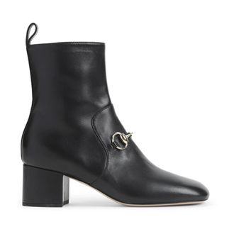 Gucci Lady Horsebit Boots - female - Gucci - Heeled Boots - Black - 4 UK - Shoes