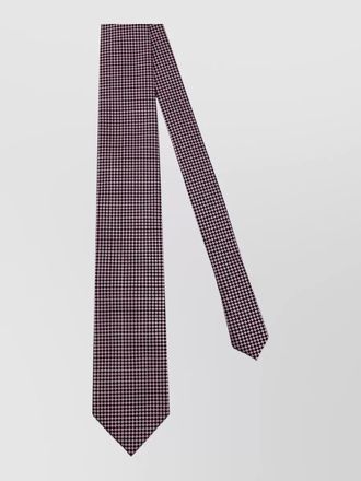 Tom Ford silk tie slim design houndstooth pattern