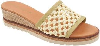 André Assous Nessie Platform Wedge Sandal in Pistachio at Nordstrom, Size 11