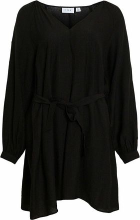 Vila Korte jurk met riem en zilverkleurige knopen