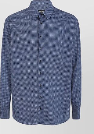 Giorgio Armani fantasy shirt with button cuffs and long sleeves