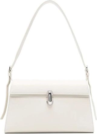Savette Symmetry Schoudertas - Dames - Schoudertassen - Wit - ONE Size - Leer - Tassen