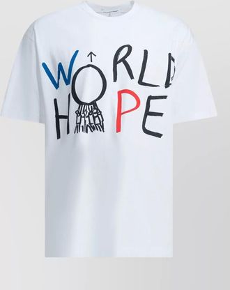 Comme Des Gar&ccedil;ons printed cotton crew-neck t-shirt