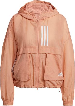 adidas Womens W.N.D. Windbreaker - Pink Recycled Material - Size X-Small