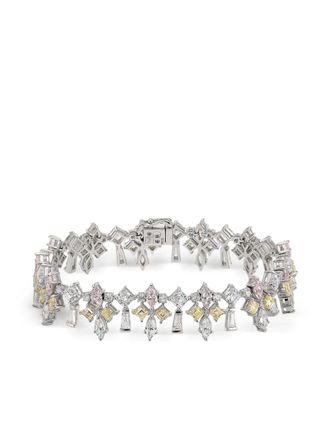 Anabela Chan Bracciale Fleur-De-Lys con diamanti - Argento
