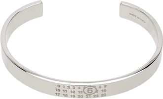 【Maison Margiela】シルバー ロゴ ブレスレット 241168M142002 Maison Margiela Bracelets − Sale: up to −70% | Stylight
