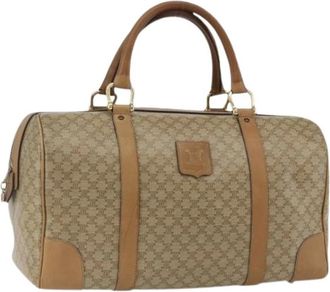 Celine Pre-owned Weekend Bags, female, Beige, Size: ONE SIZE Pre-owned Plastic Weekend Bag