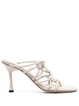 サンダル・ミュール STUDIO AMELIA Women Sandals F008S WHITE FLIP_FLOP_75_HEEL_WHITE_B_ONLI