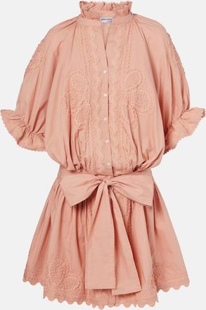 Juliet Dunn Abito corto in popeline di cotone