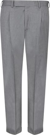 Pantaloni Torino Grijze Rebel Stoffen Broek - Heren - Slim Fit Broeken - Grijs - S - Wol - Broeken