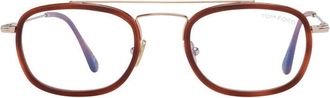 Tom Ford FT5677-B053 Square Full-Rim Eyeglasses - Brown