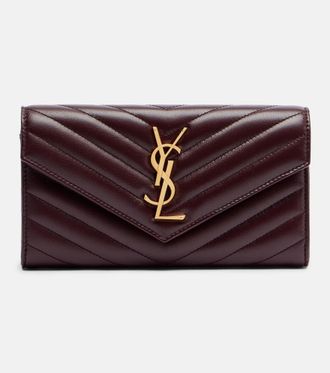 Saint Laurent Cassandre matelass&eacute; leather wallet