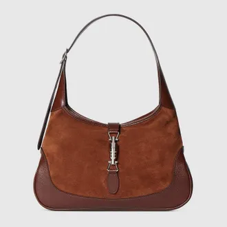 Gucci Jackie 1961 Medium Shoulder Bag, Brown, Suede