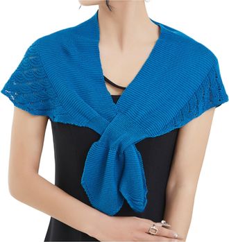 Generic Knitted Cape Ladies Womens Cashmere Wrap Poncho Scarf - 2-in-1 Luxury Knitted Cape Shawl | Ultra-Soft Oversized Wrap for Autumn Winter | Burgundy Lila