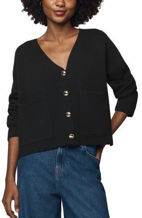 Splendid Libby Crop Cardigan in Black at Nordstrom Rack, Size X-Large