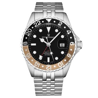 Revue Thommen Diver GMT Automatic Black Dial Mens Watch 17572.2232