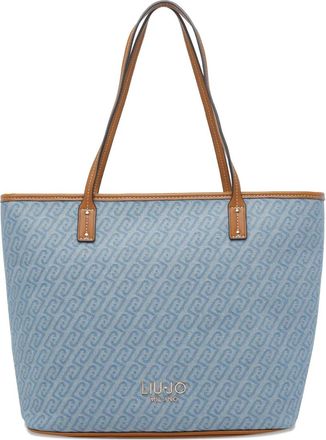 Liu Jo logo zip tote bag - Blue