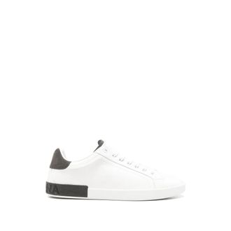 Dolce & Gabbana Logo-embossed Contrast-heel Sneakers