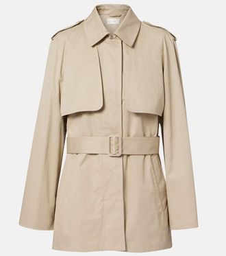 The Row Tavoris belted cotton gabardine jacket