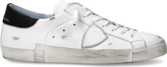 Philippe Model Paris Leather Black Trim Sneakers