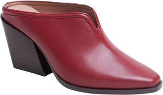 Linea Paolo Shelleyx Mule in Deep Red Leather at Nordstrom, Size 5.5