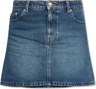 A.P.C. A.p.c., Rokken, Dames, Blauw, XS, Denim, Denim rok