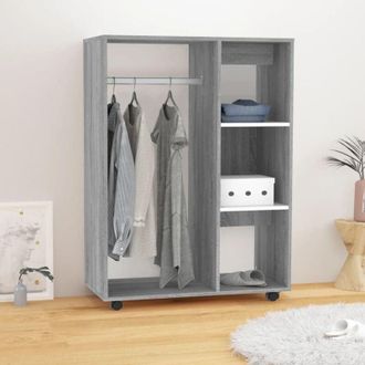 vidaXL Armadio Grigio Sonoma 80x40x110 cm in Legno Multistrato vidaXL