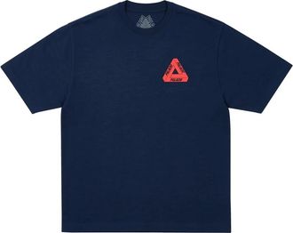 Palace Tops, Heren, Blauw, L, Katoen, Tri Lingual T-Shirt