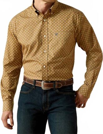 Ariat Darryl Long Sleeve Shirt In Khaki